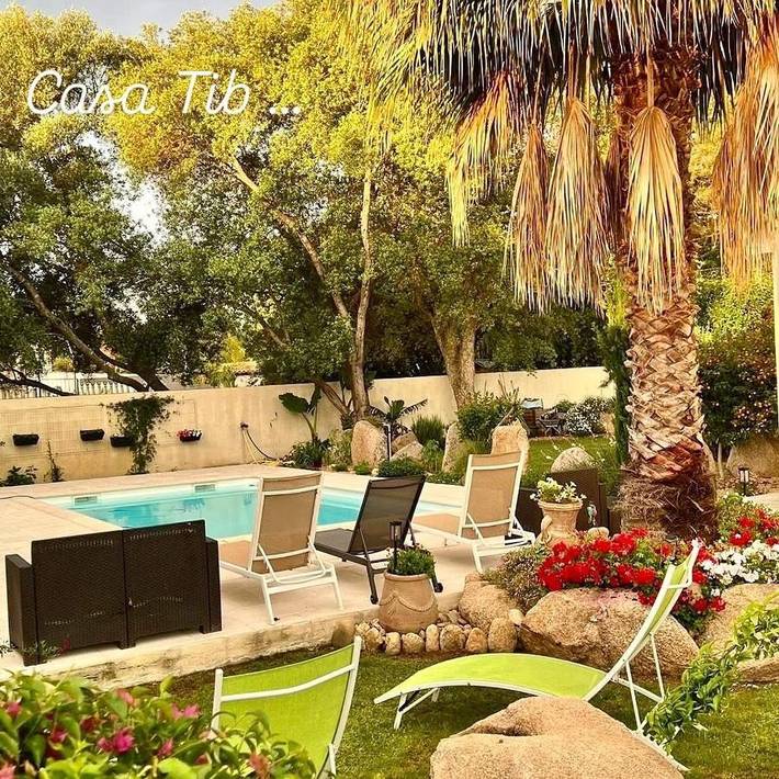 Location de vacances pour 3 personnes, avec jardin ainsi que vue et piscine dans Casamozza - 3