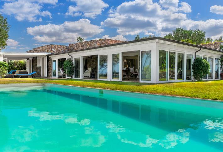 Ferienhaus für 10 Personen, mit Garten und Ausblick
