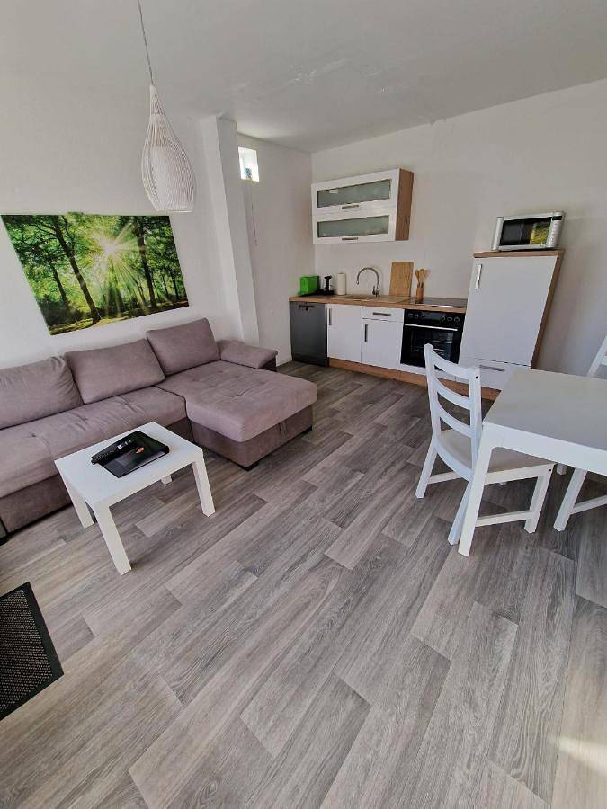 Ferienwohnung für 4 Personen, mit Whirlpool und Terrasse sowie Garten und Pool in Niedenstein