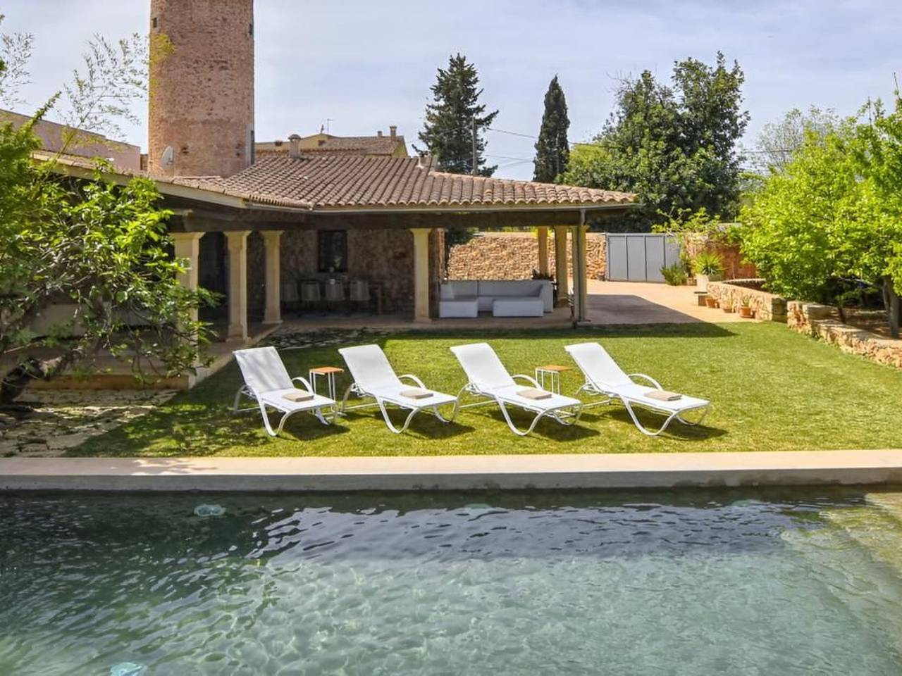 Luxuriöse Villa mit Pool und Klimaanlage für 8 Personen in Sencelles, Majorca Center