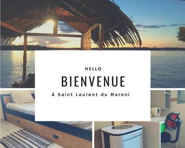 Cottage pour 2 personnes, avec terrasse à Saint-Laurent-du-Maroni