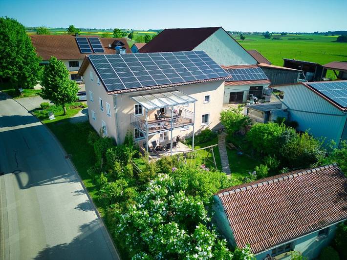 Bauernhof für 6 Personen, mit Balkon und Balkon/Terrasse sowie Terrasse und Garten