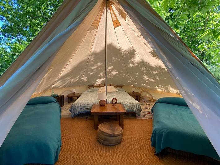 Camping für 4 Personen, mit Balkon und Terrasse sowie Garten und Pool in der Maremma - 4