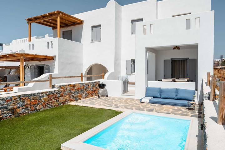 Maison d’hôte pour 4 personnes, avec piscine dans Naxos