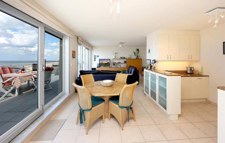 Appartement de vacances entier, Appartement de vacances pour 4 personnes avec terrasse in Ville d'Ostende, Oostende