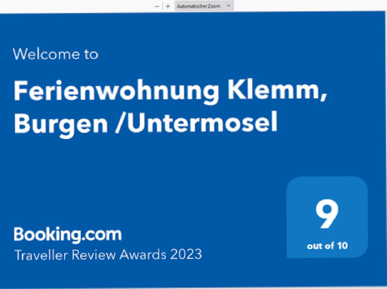 Ganze Ferienwohnung, 2-Bettwohnung mit Balkon in Burg Eltz, Burgen (Mosel)