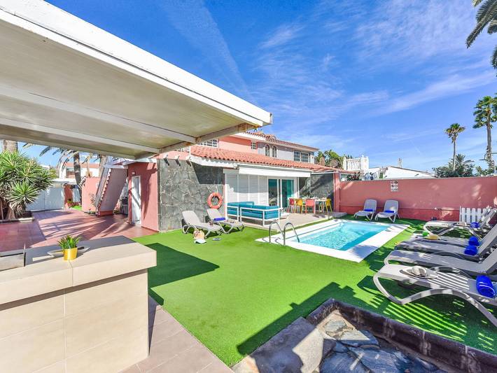 Gîte pour 4 personnes, avec jardin et vue ainsi que bassin pour enfant et terrasse à Playa de las Américas - 3