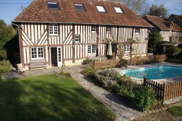 Location de vacances pour 10 personnes, avec jardin, animaux acceptés dans Saint-Pierre-en-Auge