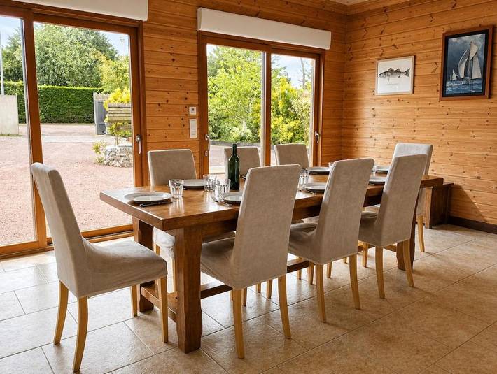Maison de vacances pour 9 personnes, avec Terrasse ainsi que Jardin et Vue