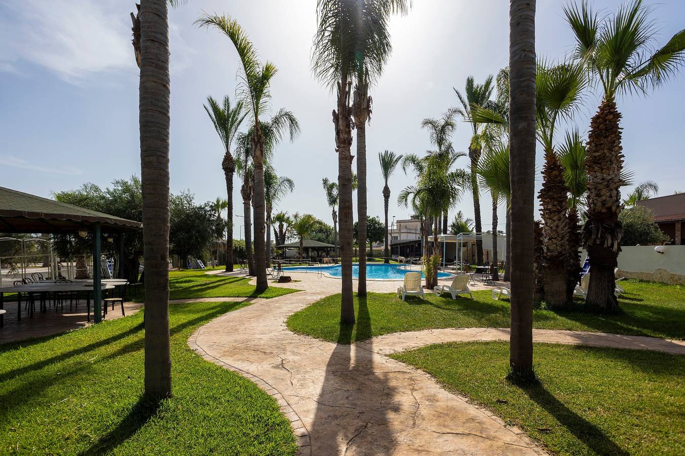 Ganze Wohnung, Ferienwohnung 'Oasi Lamia - 5' mit Gemeinschaftspool, Wlan und Klimaanlage in Mazara del Vallo, Trapani Provinz