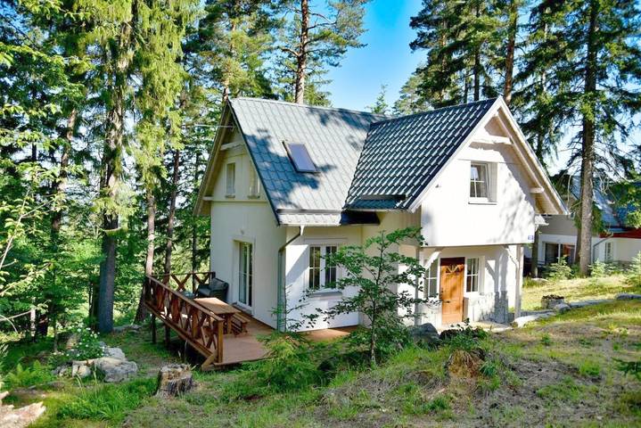 Dom dla 10 osób, z Balkon i Taras oraz Ogród i Widok w Sosnówka