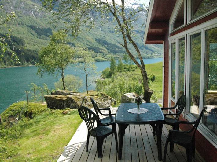 Ferienhaus für 4 Personen, mit Terrasse und Sauna sowie Ausblick in Norwegen