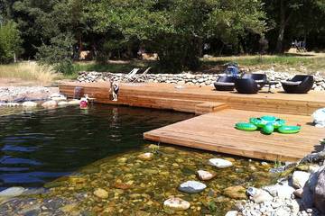 Gîte pour 4 personnes, avec jardin ainsi que terrasse et piscine, animaux acceptés à Petreto-Bicchisano