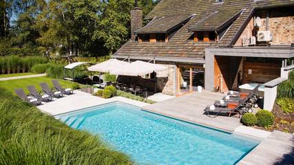 Ferienhaus für 14 Personen, mit Sauna und Pool sowie Garten und Whirlpool in Spa