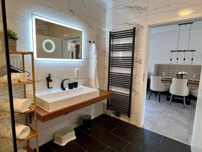 Ferienwohnung für 3 Personen, mit Terrasse und Whirlpool sowie Garten und Pool am Bostalsee - 4