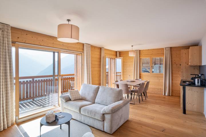 Ganze Wohnung, Dent-Blanche Resort - Wohnung 4 Zimmer in Riod, Hérémence
