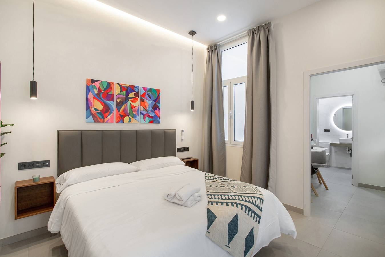Estudio entero, Estudio de vacaciones 'Estudio Interior' con terraza compartida, Wi-Fi y aire acondicionado in Las Palmas de Gran Canaria Centre, Las Palmas de Gran Canaria
