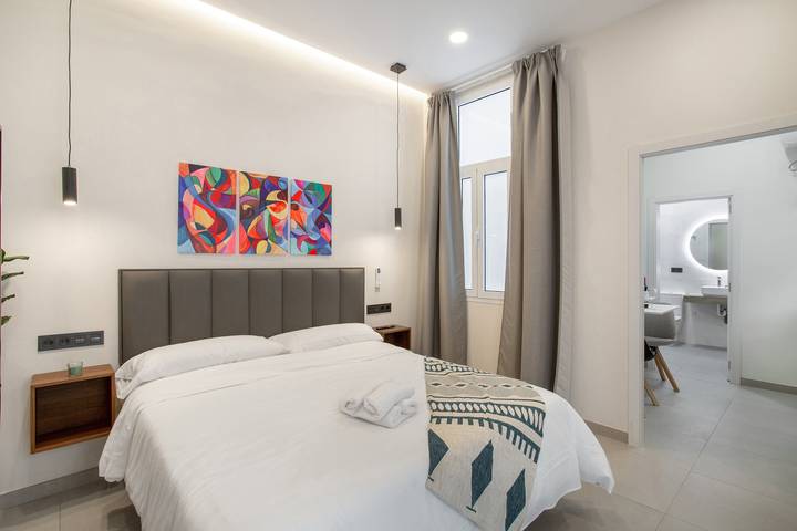 Studio entier, Studio de vacances 'Estudio Interior' avec terrasse partagée, Wi-Fi et climatisation in Las Palmas de Gran Canaria Centre, Las Palmas de Gran Canaria