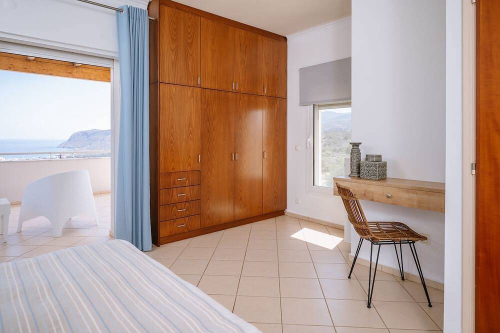 Schöne Villa Poseidon mit privatem Pool, großem Garten, Meerblick, Ostkreta in Milatos, Lasithi