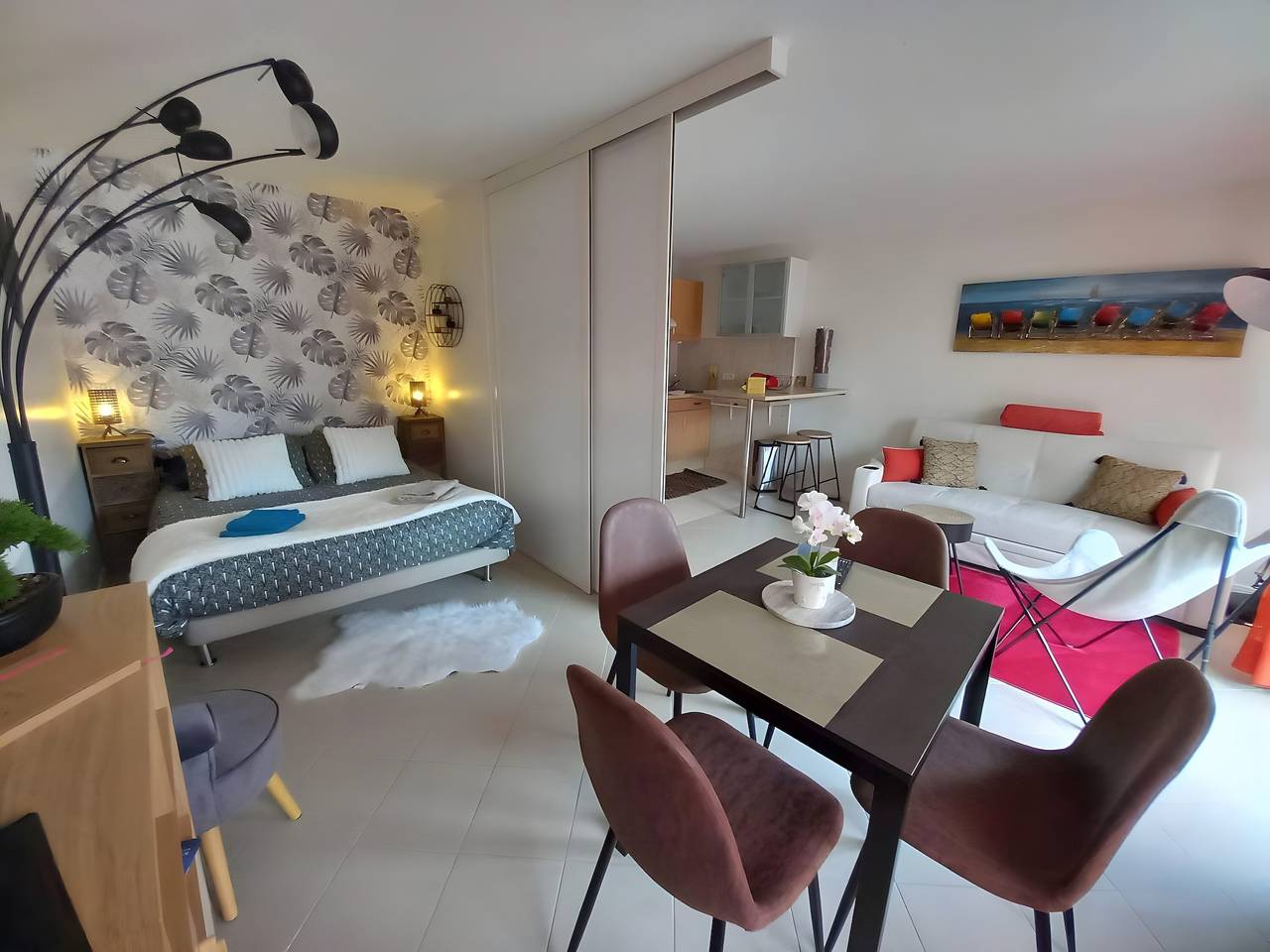 Gehele studio, Côte Fleurie - Le Studio Olliffe, centrum Deauville! in Deauville, Lisieux en omgeving