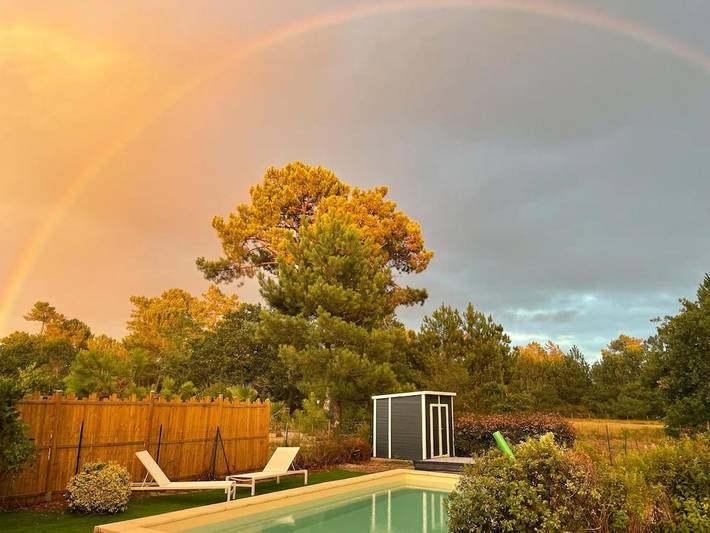 Location de vacances pour 6 personnes, avec piscine ainsi que vue et terrasse dans Golf Blue Green Gujan - 3