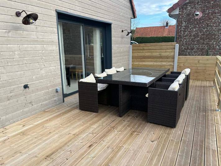 Location de vacances pour 8 personnes, avec terrasse et jardin dans Nabringhen - 3
