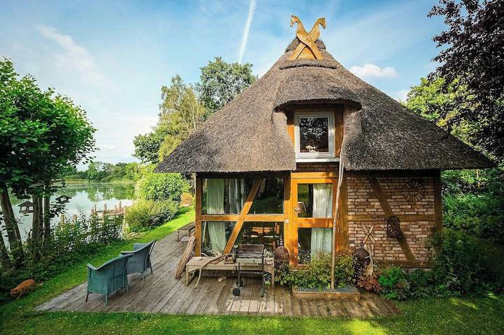 Ferienhaus für 4 Personen, mit Balkon und Garten in Grebin