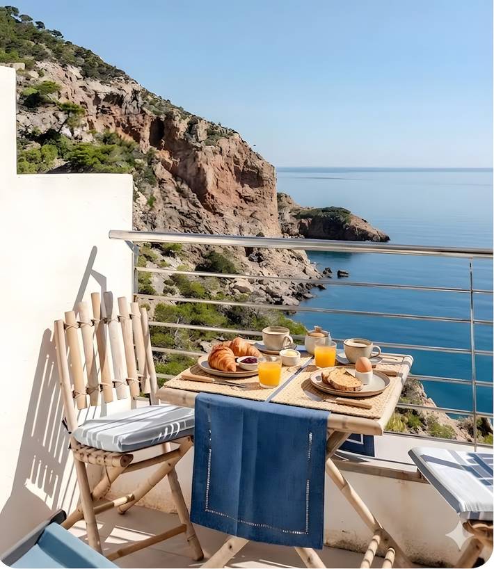 Studio entier, Icaros 4, Studio dans le plus beau site de Begur perché sur une falaise au dessus de la mer. in sa Tuna, Begur