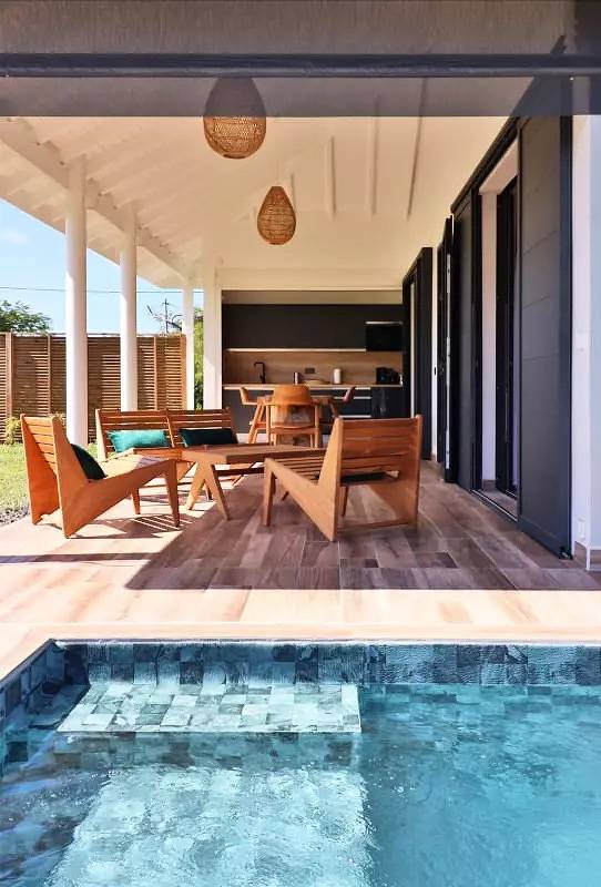 Location de vacances pour 4 personnes, avec jardin et piscine dans Marie-Galante - 2
