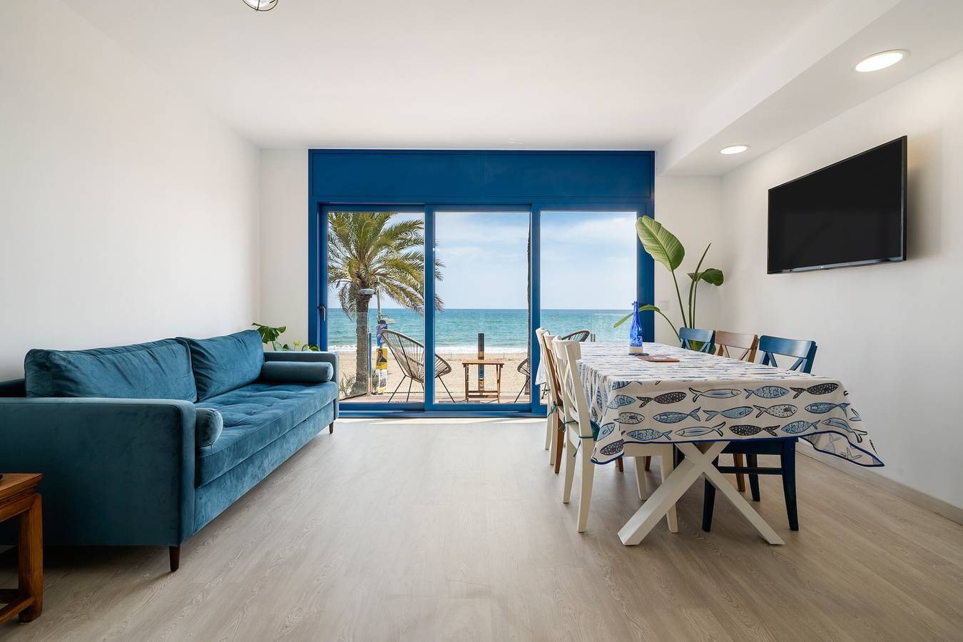 Ganze Wohnung, La Casa del Pescador Calafellmar mit Meerblick, Wlan und Klimaanlage in Calafell, Costa Dorada