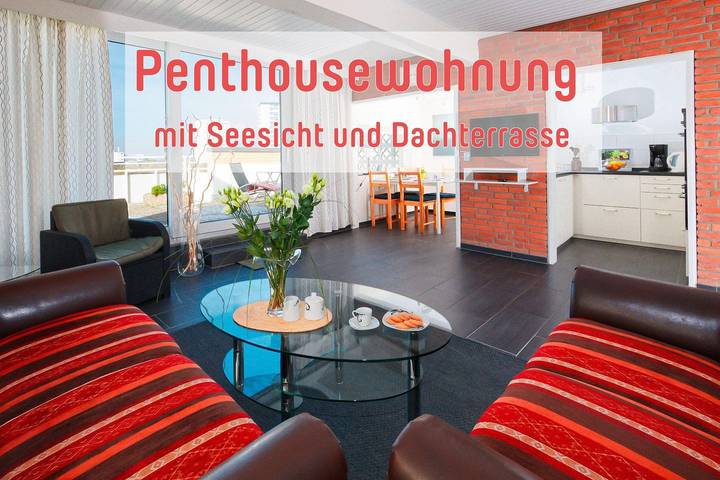 Ferienwohnung für 4 Personen, mit Sauna und Terrasse sowie Ausblick, mit Haustier in Sahlenburg