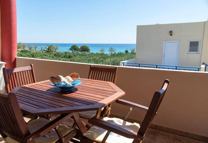 Appartement de vacances pour 4 personnes, avec Balcon ainsi que Terrasse et Vue