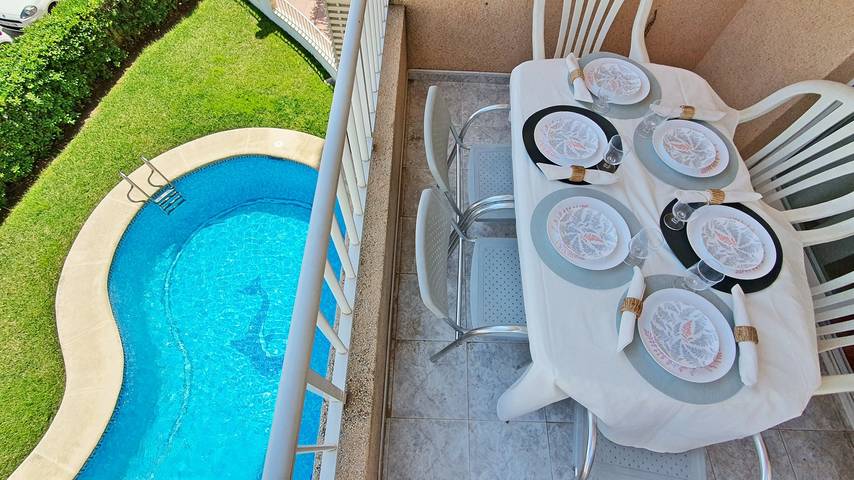 Apartamento de vacaciones para 6 personas, con terraza y jardín - 1