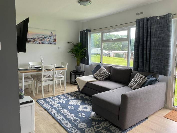 Vakantiepark voor 4 personen, with terras and zwembad as well as uitzicht in Devon