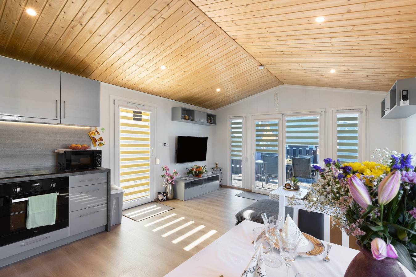 Casa de vacaciones 'Madera Concordiasee' con wifi y aire acondicionado in Schadeleben, Seeland (Alemania)