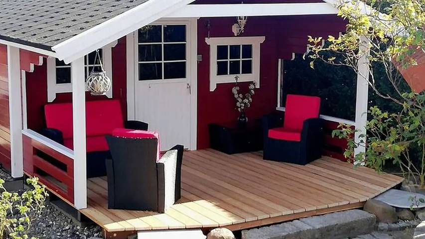 Ferienwohnung für 3 Personen, mit Terrasse und Garten in Bernsteinbäder