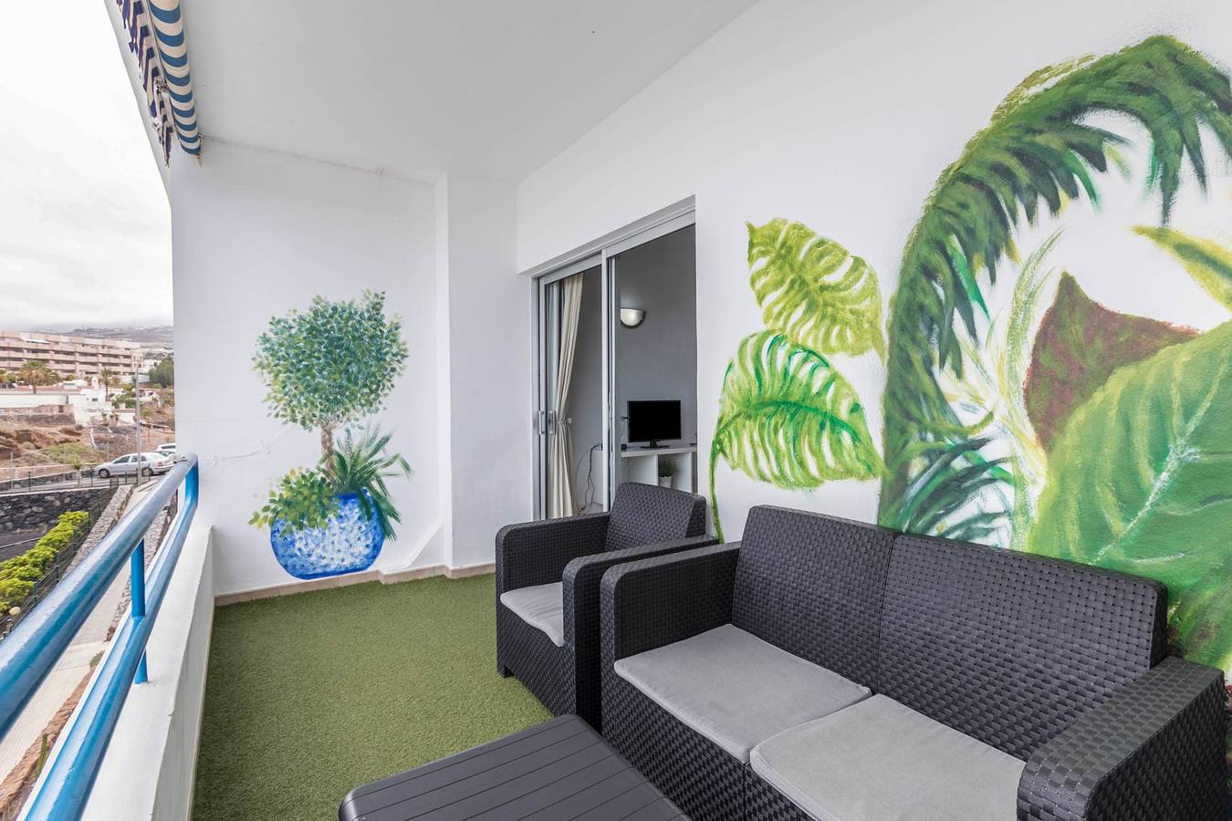 Ganzes Studio, Paraiso del Sur Studio-Apartment mit Meerblick, Gemeinschaftspool und Wlan in Playa Paraíso, Adeje
