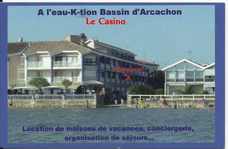 Gîte pour 4 personnes, avec jardin et vue dans Plage De La Jetee Andernos Les Bains