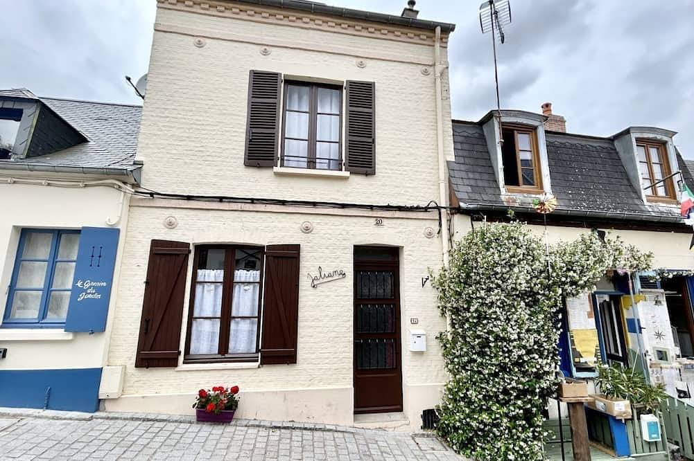 Jaliane, fisherman's house in Saint-Valéry sur Somme town center in Saint-Valery-sur-Somme, Abbeville region