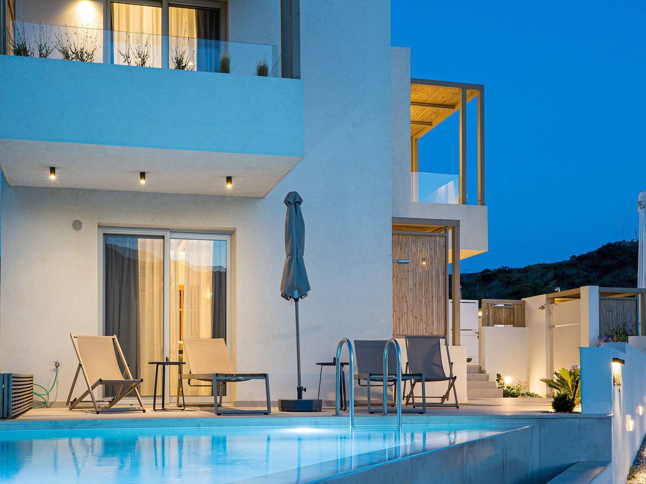 Villa auf Kreta mit Pool am Strand in Plakias, Rethymno und Umgebung