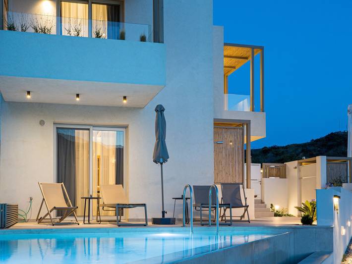 Ferienhaus für 5 Personen, mit Balkon und Terrasse sowie Pool in Plakias