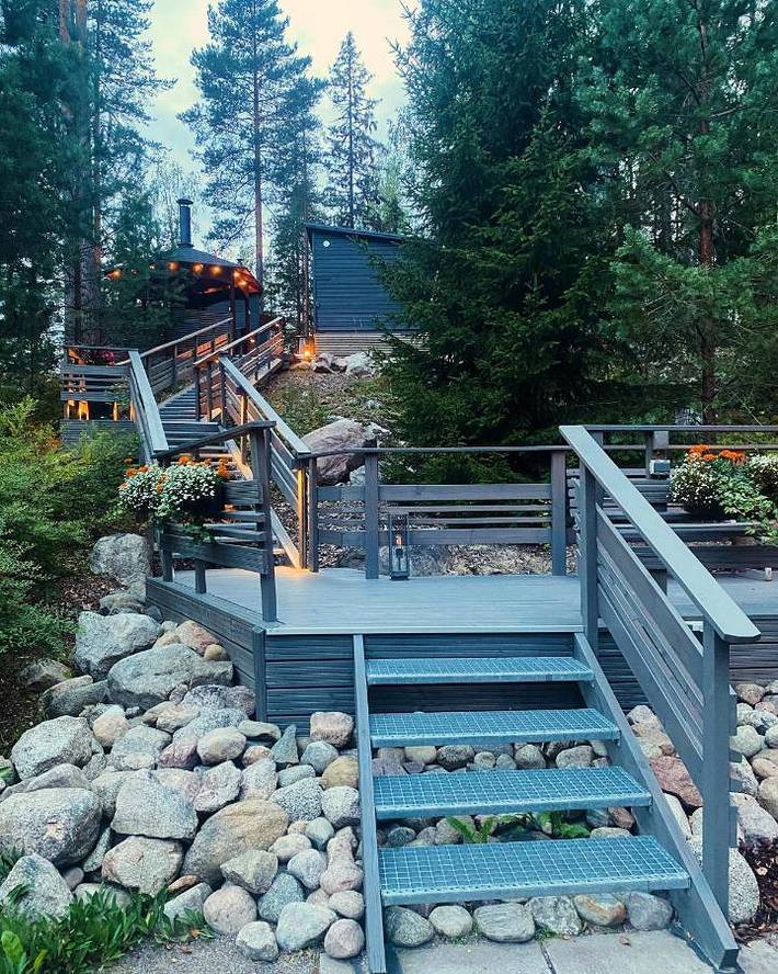 Maison d’hôte pour 2 personnes, avec jardin ainsi que vue et sauna dans Finlande méridionale