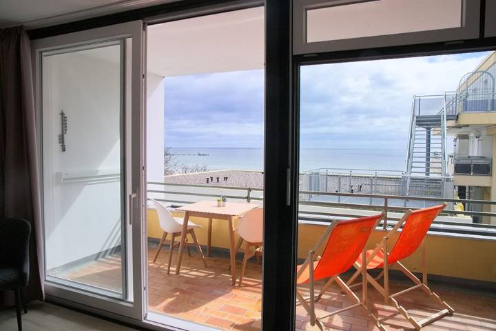 Ferienwohnung für 5 Personen, mit Balkon und Sauna an der Ostsee
