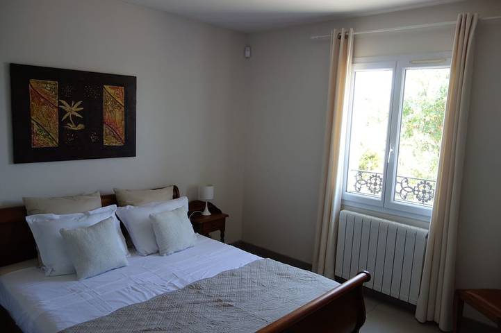 Beautiful Provençal Bastide near Avignon between vineyards and village in Rochefort-du-Gard, Nimes region