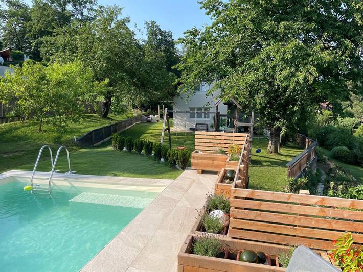 Ferienwohnung für 10 Personen, mit Balkon und Terrasse sowie Garten und Pool in St. Stefan ob Stainz