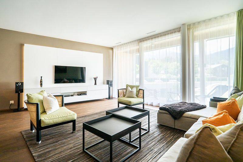 Ganze Wohnung, Luxus 3.5-Zi.-Whg, 2 Sz mit Bad, Gäste-Wc, für 5 Pers. inkl. Schlafsofa. in Flims-Dorf, Flims