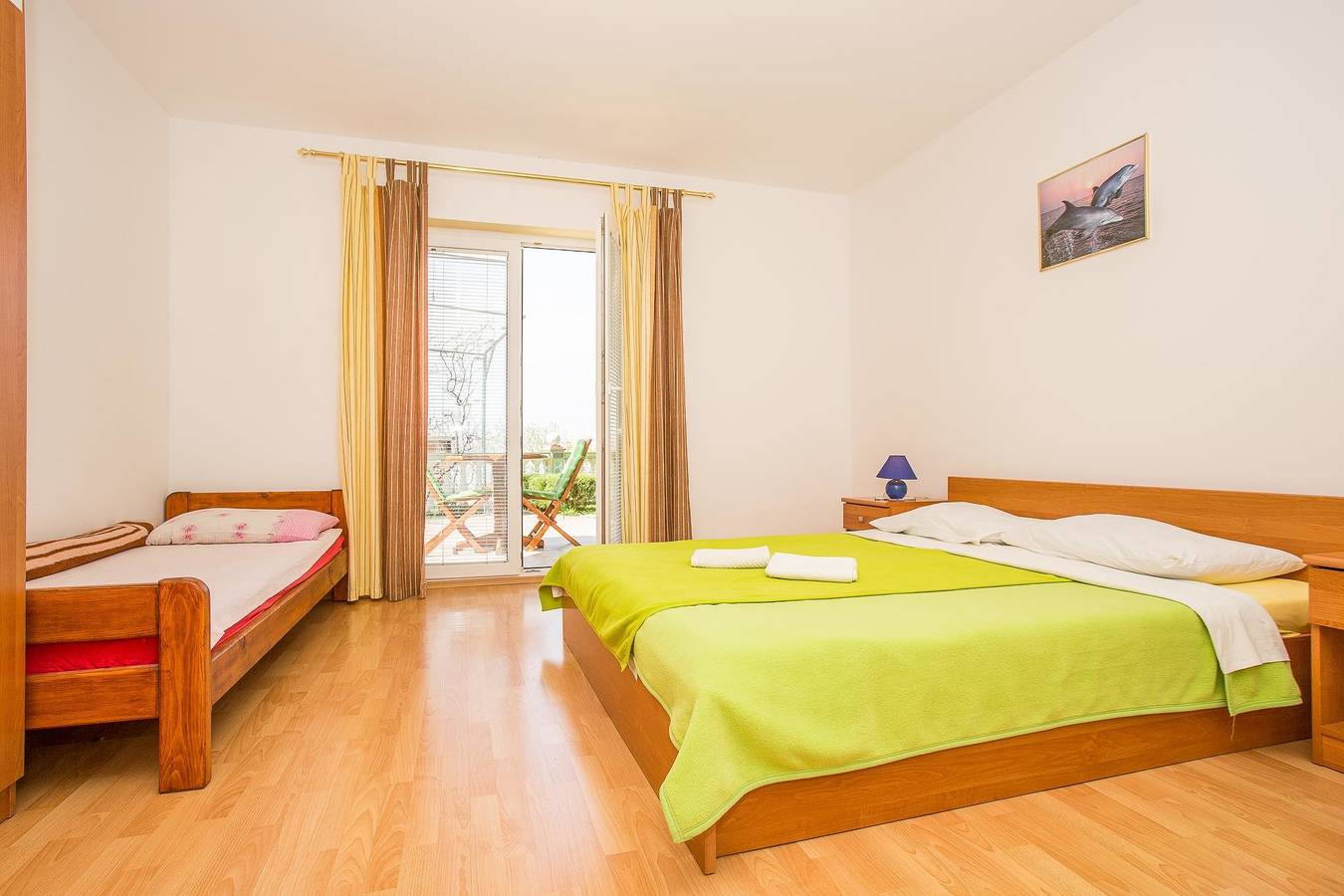 Cały apartament, Apartament wakacyjny dla 2 osób z balkon/ taras in Senj, Kvarner