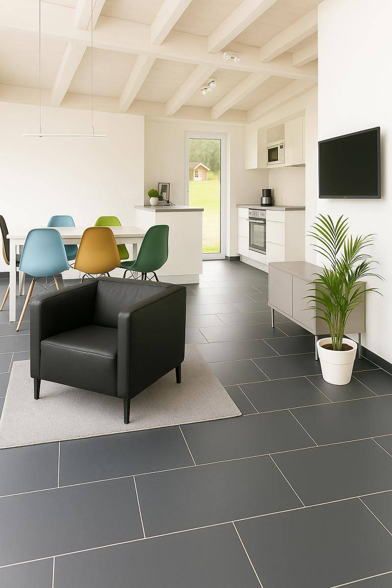 Dock 61 - tolles Ferienhaus für bis zu 4 Personen mit Kaminofen und Sauna - Haustiere herzlich willkommen, direkt am Wasser gelegen in Nordhorn, Landkreis Grafschaft Bentheim