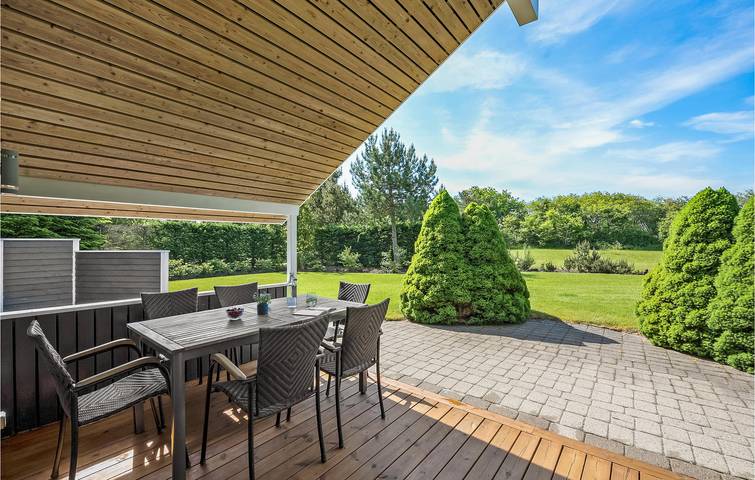 Ferienhaus für 5 Personen mit Terrasse in Skaven Strand, Ringkøbing Fjord