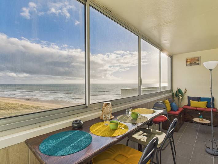 Gîte pour 4 personnes, avec balcon, animaux acceptés dans Plage des Becs